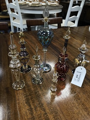 Lot 515 - A LOT OF GLASS PERFUME BOTTLES