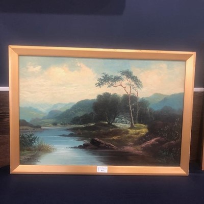 Lot 527 - TWO LOCH SCENES BY B DAVIS