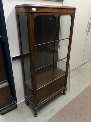 Lot 600 - A MODERN GLAZED DISPLAY CABINET