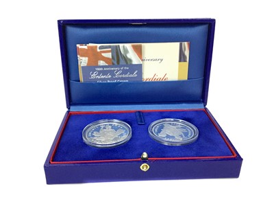 Lot 57 - THE 100TH ANNIVERSARY OF THE ENTENTE CORDIALE SILVER PROOF COIN SET