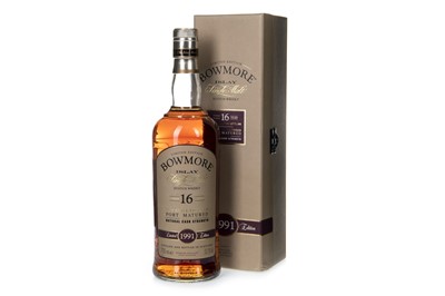 Lot 119 - BOWMORE 1991 PORT MATURED AGED 16 YEARS
