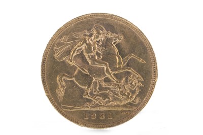 Lot 77 - A GEORGE V (1910 - 1936) GOLD SOVEREIGN DATED 1931