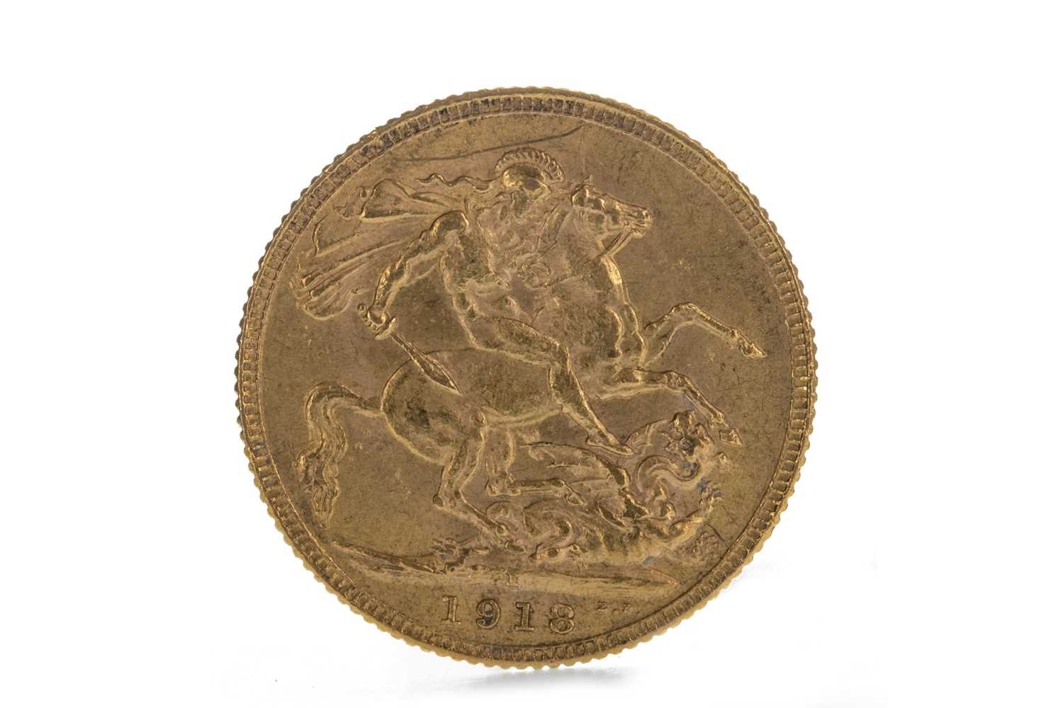 Lot 87 - A GEORGE V (1910 - 1936) GOLD SOVEREIGN DATED 1918