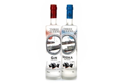 Lot 288 - THREE QUEENS GIN AND VODKA