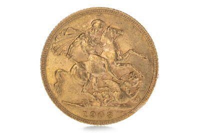 Lot 171 - AN EDWARD VII (1901 - 1910) GOLD SOVEREIGN DATED 1908