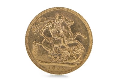 Lot 172 - AN EDWARD VII (1901 - 1910) GOLD SOVEREIGN DATED 1908