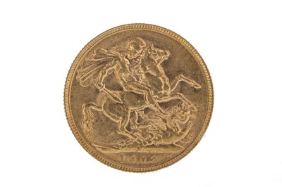 Lot 175 - AN EDWARD VII (1901 - 1910) GOLD SOVEREIGN DATED 1908