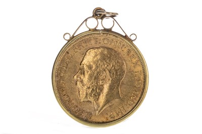 Lot 183 - A KING GEORGE V (1910 - 1936) GOLD SOVEREIGN DATED 1912 IN PENDANT MOUNT
