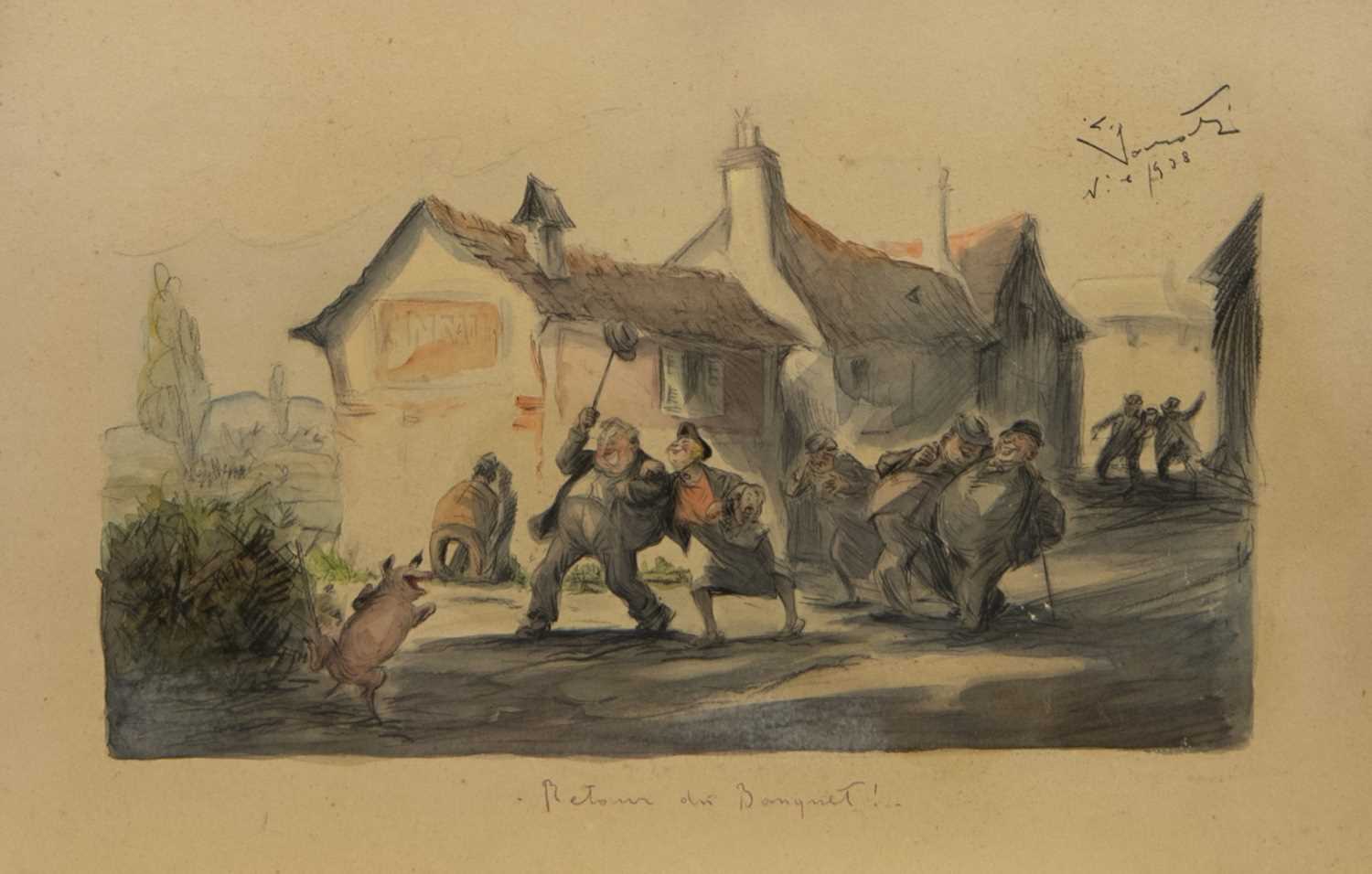 Lot 475 - A GROUP OF FRENCH CARTOONS
