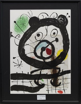 Lot 74 - SEVEN ABSTRACT LITHOGRAPHS BY JOAN MIRO