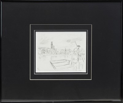Lot 521 - THE PUNT, AN ETCHING BY JAMES ABBOTT MCNEILL WHISTLER