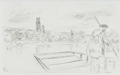 Lot 521 - THE PUNT, AN ETCHING BY JAMES ABBOTT MCNEILL WHISTLER
