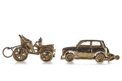 Lot 395 - TWO CAR CHARMS