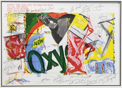 Lot 542 - NEW OXY, A LITHOGRAPH BY JAMES ROSENQUIST
