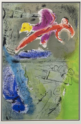 Lot 552 - AN UNTITLED LITHOGRAPH AFTER MARC CHAGALL