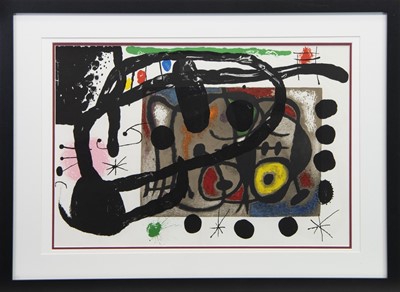 Lot 551 - ABSTRACT LITHOGRAPH BY JOAN MIRO
