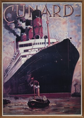Lot 558 - POSTER FOR CUNARD LINE