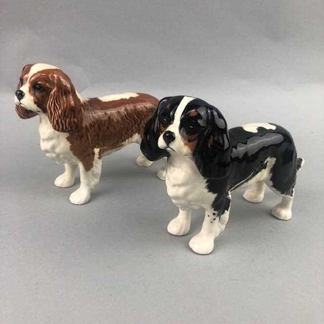 Lot 7 - A LOT OF TWO BESWICK SPANIELS
