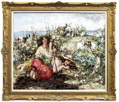 Lot 108 - WHERE LARKS SING AND SEABIRDS CALL, AN OIL BY EDWARD ATKINSON HORNEL