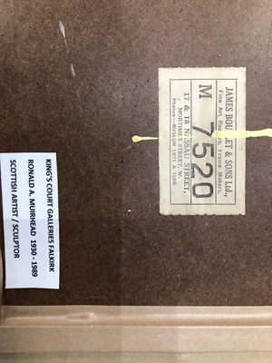 Lot 602 - FLOWER PIECE, AN ACRYLIC BY RONALD A MUIRHEAD