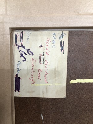 Lot 602 - FLOWER PIECE, AN ACRYLIC BY RONALD A MUIRHEAD