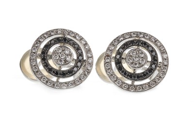Lot 376 - A PAIR OF DIAMOND EARRINGS BY THEO FENNELL