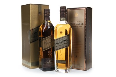 Lot 155 - TWO BOTTLES OF JOHNNIE WALKER GOLD LABEL CENTENARY BLEND AGED 18 YEARS