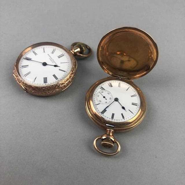 Lot 3 - A LOT OF TWO ROLLED GOLD WALTHAM POCKET WATCHES