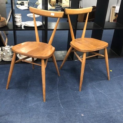 Lot 349 - A SET OF FOUR ERCOL CHAIRS