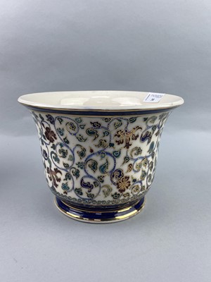 Lot 30 - A CERAMIC PLANTER ALONG WITH OTHER CERAMICS