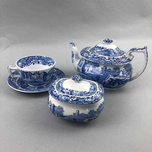 Lot 360 - A LOT OF BLUE AND WHITE CERAMICS INCLUDING SPODE EXAMPLES