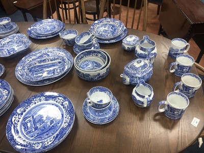 Lot 360 - A LOT OF BLUE AND WHITE CERAMICS INCLUDING SPODE EXAMPLES