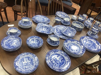 Lot 360 - A LOT OF BLUE AND WHITE CERAMICS INCLUDING SPODE EXAMPLES