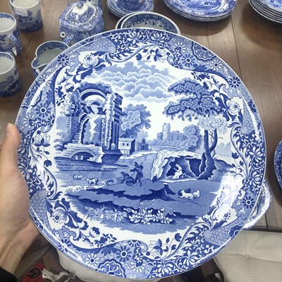 Lot 360 - A LOT OF BLUE AND WHITE CERAMICS INCLUDING SPODE EXAMPLES