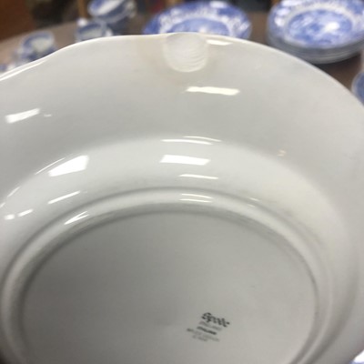 Lot 360 - A LOT OF BLUE AND WHITE CERAMICS INCLUDING SPODE EXAMPLES