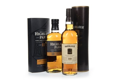 Lot 173 - HIGHLAND PARK AGED 12 YEARS AND ABERLOUR AGED 10 YEARS