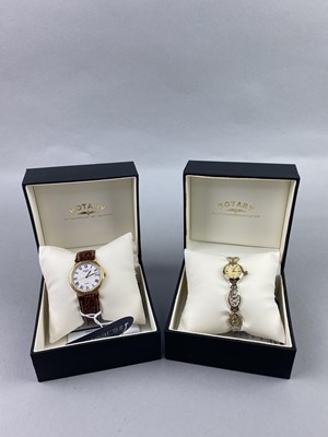 Lot 81 - A LOT OF FIVE BOXED ROTARY WRIST WATCHES