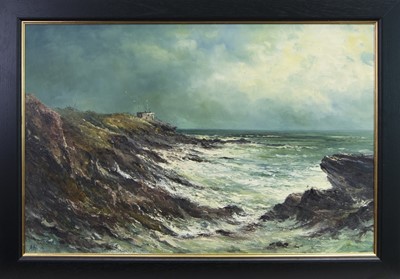 Lot 559 - COASTGUARD LOOKOUT, CRAIL, A OIL BY ALFRED ALLAN