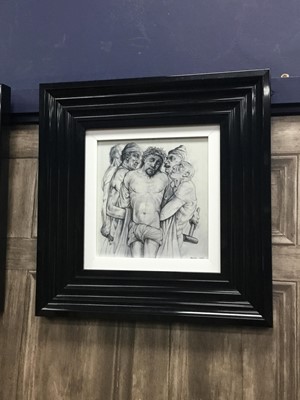 Lot 142 - STATIONS OF THE CROSS, PRINTS AFTER PETER HOWSON