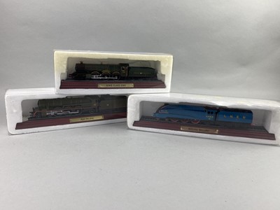Lot 67 - A LOT OF FOURTEEN MOUNTED STATIC STEAM LOCOMOTIVES