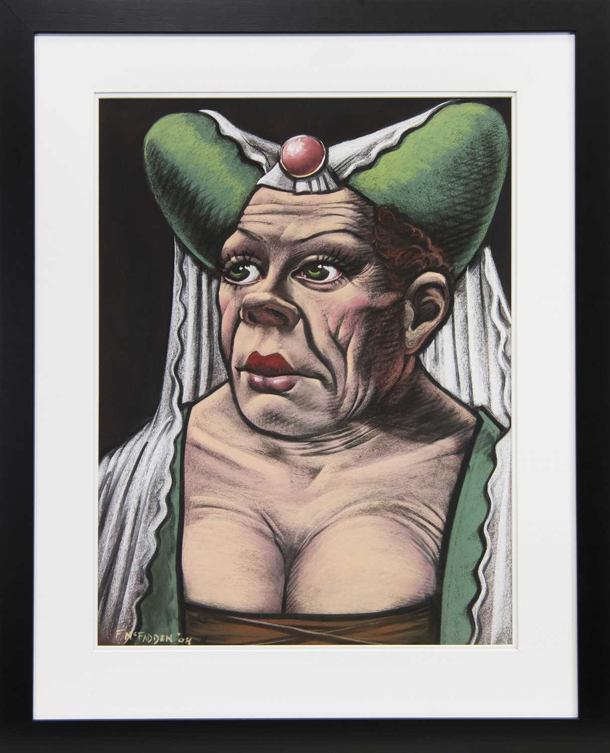 Lot 91 - THE UGLY DUCHESS, A PASTEL BY FRANK MCFADDEN