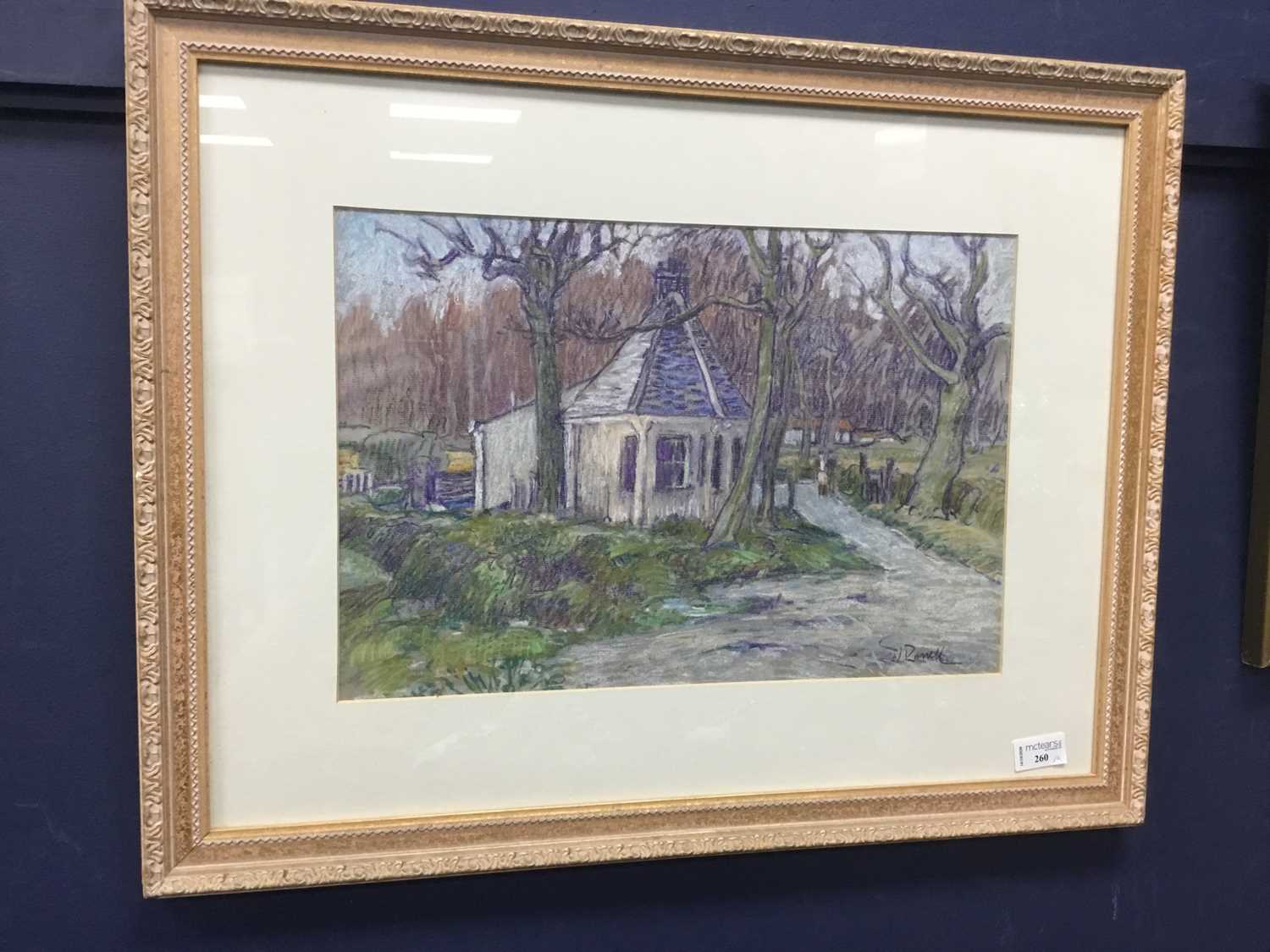 Lot 260 - THE LITCH GATE, A WATERCOLOUR BY SEAN NICOL AND OTHER PICTURES