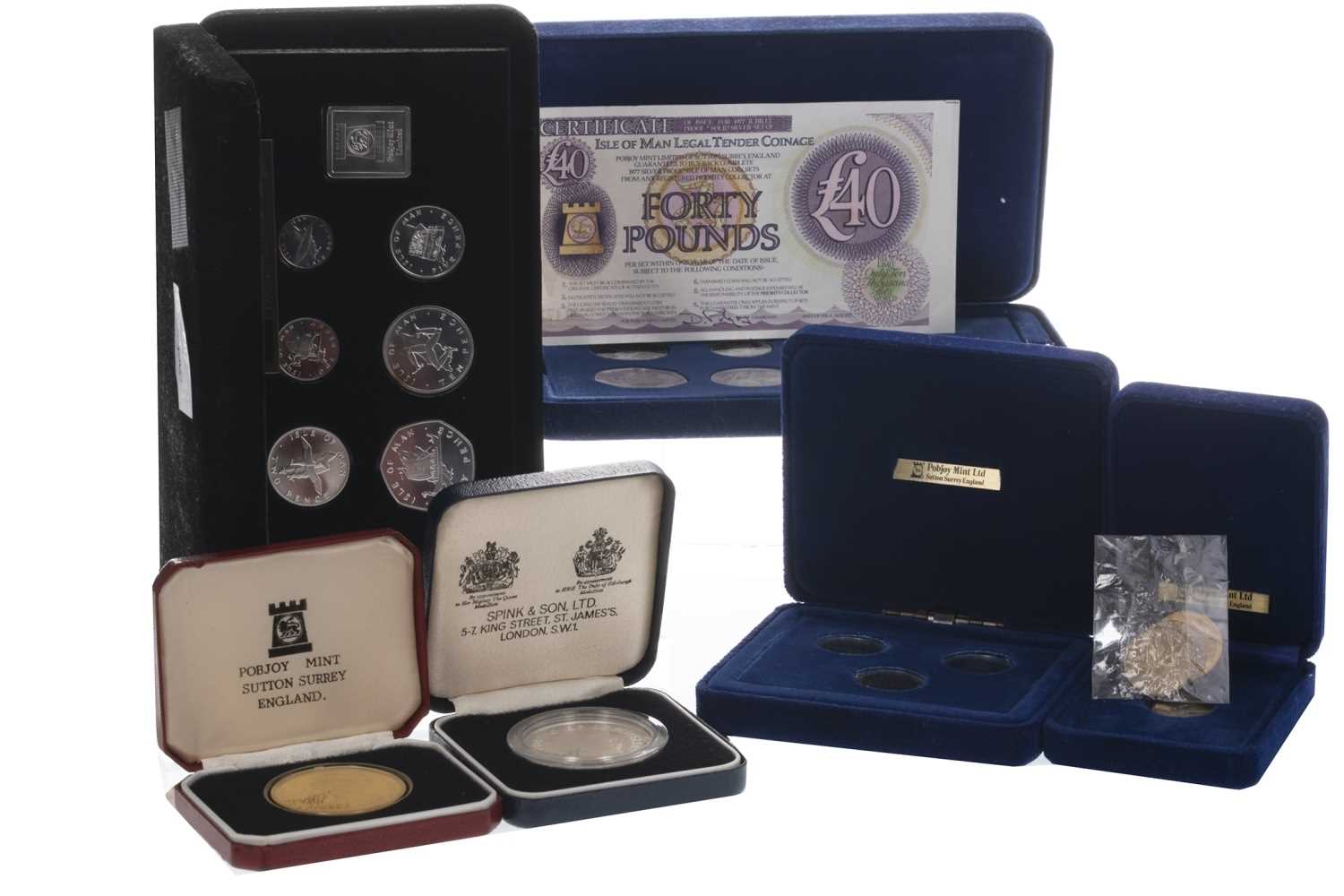 Lot 202 - A GROUP OF POBJOY LIMITED EDITION COINS