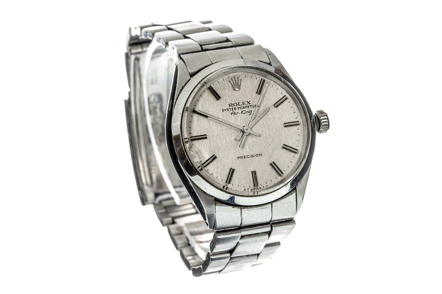 Lot 735 - GENTLEMAN’S ROLEX AIR KING STAINLESS STEEL AUTOMATIC WRIST WATCH