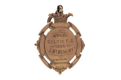 Lot 1723 - JIMMY MCMENEMY - HIS GLASGOW CHARITY CUP WINNERS GOLD MEDAL 1905