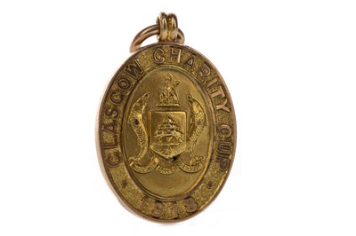 Lot 1724 - JIMMY MCMENEMY - HIS GLASGOW CHARITY CUP WINNERS GOLD MEDAL 1918