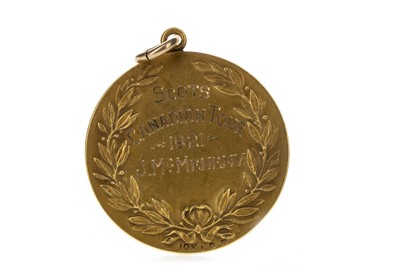 Lot 1726 - JIMMY MCMENEMY - HIS SCOTS CANADIAN TOUR MEDAL 1921