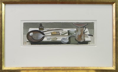 Lot 32 - LONG HANDLED SPOON, A WATERCOLOUR AND GOUACHE BY JAMES MCNAUGHT