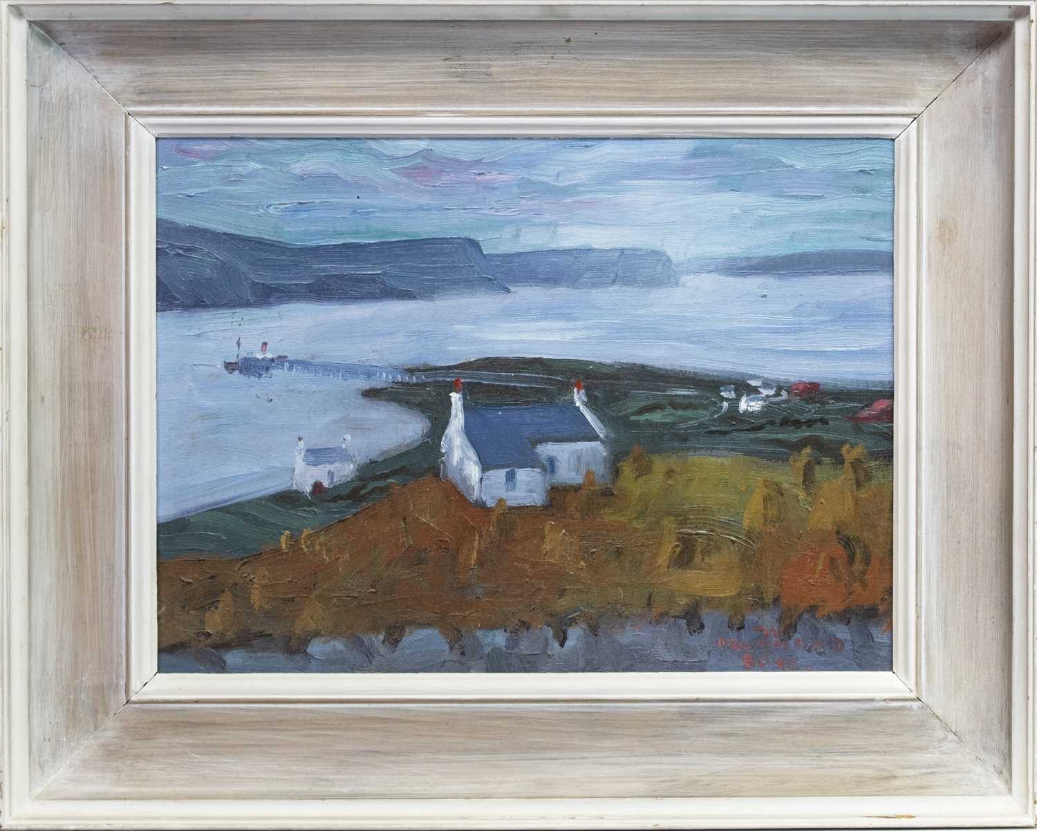 Lot 76 - CROFTHOUSE, AN OIL BY WILIAM DRUMMOND BONE