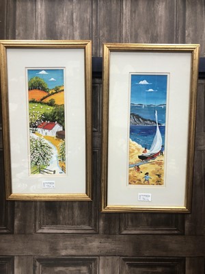 Lot 76 - PAIR OF ACRYLICS BY J BERRY WIGHTMAN, AND ANOTHER PAINTING